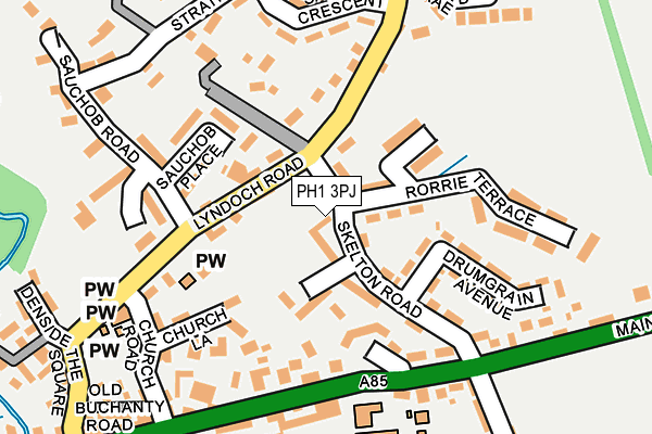 PH1 3PJ map - OS OpenMap – Local (Ordnance Survey)