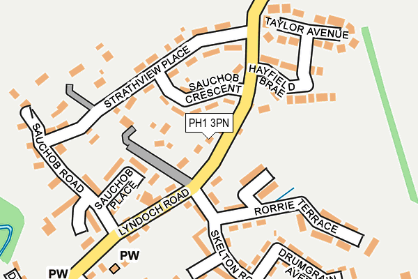 PH1 3PN map - OS OpenMap – Local (Ordnance Survey)
