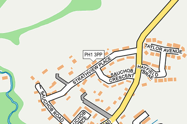 PH1 3PP map - OS OpenMap – Local (Ordnance Survey)