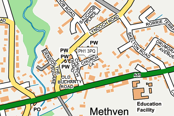 PH1 3PQ map - OS OpenMap – Local (Ordnance Survey)