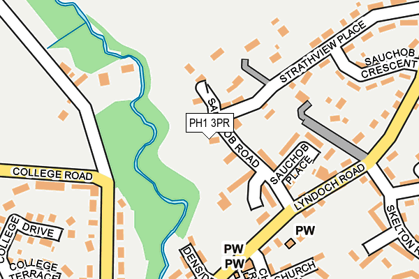 PH1 3PR map - OS OpenMap – Local (Ordnance Survey)