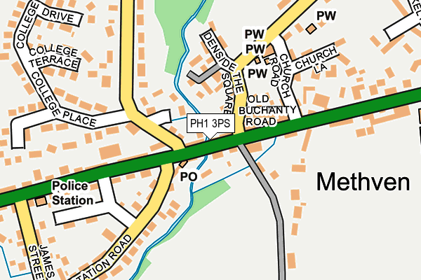 PH1 3PS map - OS OpenMap – Local (Ordnance Survey)