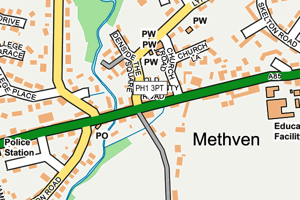 PH1 3PT map - OS OpenMap – Local (Ordnance Survey)