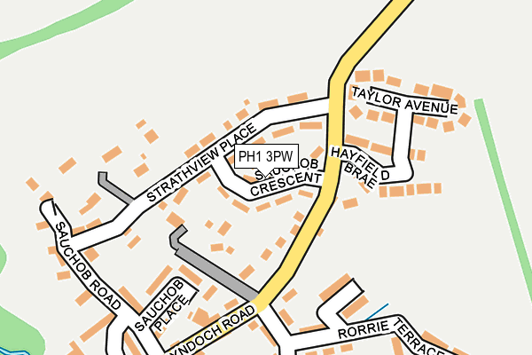 PH1 3PW map - OS OpenMap – Local (Ordnance Survey)