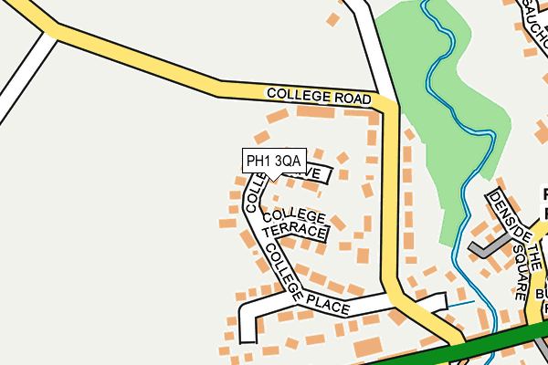 PH1 3QA map - OS OpenMap – Local (Ordnance Survey)