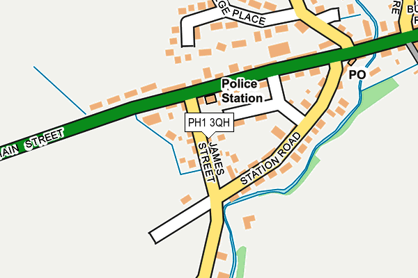 PH1 3QH map - OS OpenMap – Local (Ordnance Survey)
