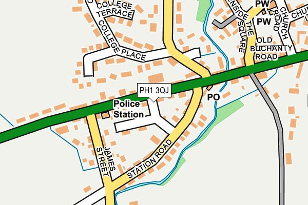 PH1 3QJ map - OS OpenMap – Local (Ordnance Survey)