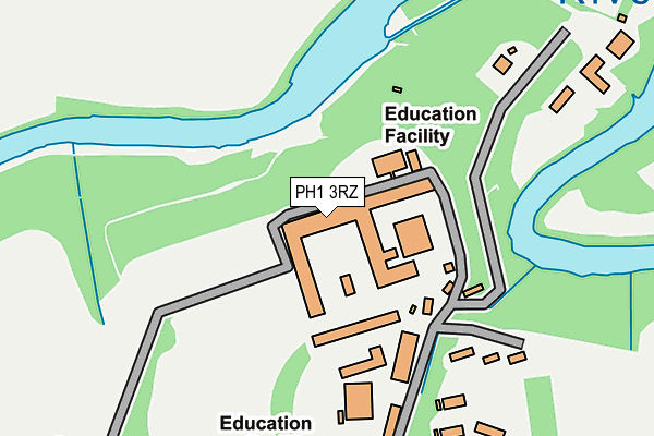 PH1 3RZ map - OS OpenMap – Local (Ordnance Survey)