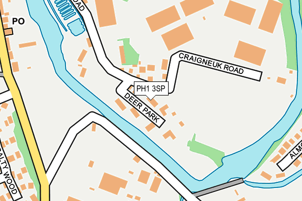 PH1 3SP map - OS OpenMap – Local (Ordnance Survey)