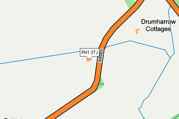 PH1 3TJ map - OS OpenMap – Local (Ordnance Survey)