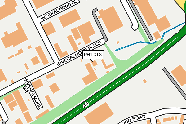 PH1 3TS map - OS OpenMap – Local (Ordnance Survey)