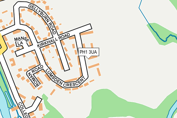 PH1 3UA map - OS OpenMap – Local (Ordnance Survey)