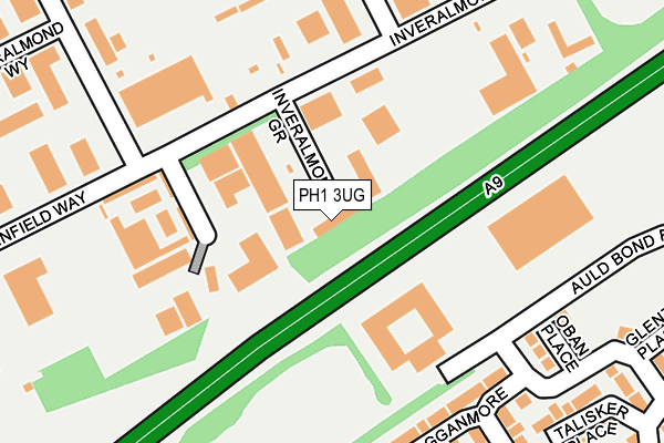 PH1 3UG map - OS OpenMap – Local (Ordnance Survey)