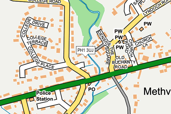 PH1 3UJ map - OS OpenMap – Local (Ordnance Survey)