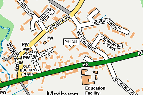 PH1 3UL map - OS OpenMap – Local (Ordnance Survey)