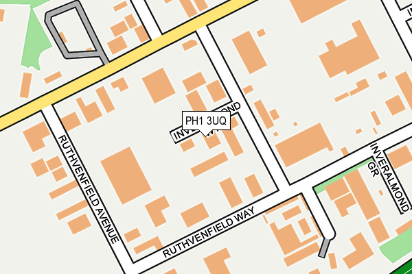 PH1 3UQ map - OS OpenMap – Local (Ordnance Survey)