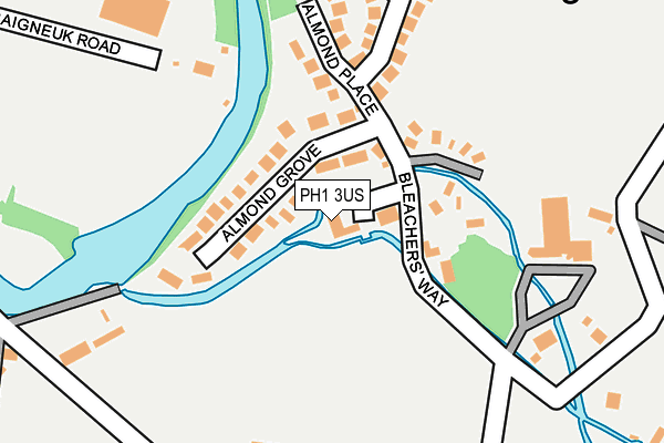 PH1 3US map - OS OpenMap – Local (Ordnance Survey)