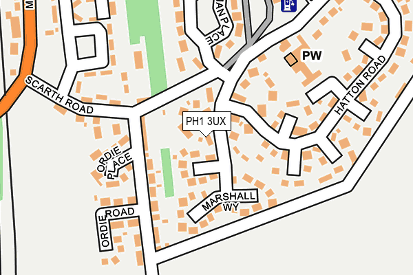 PH1 3UX map - OS OpenMap – Local (Ordnance Survey)
