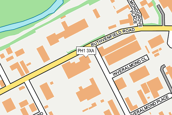 PH1 3XA map - OS OpenMap – Local (Ordnance Survey)