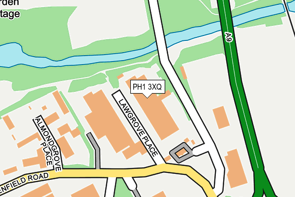 PH1 3XQ map - OS OpenMap – Local (Ordnance Survey)