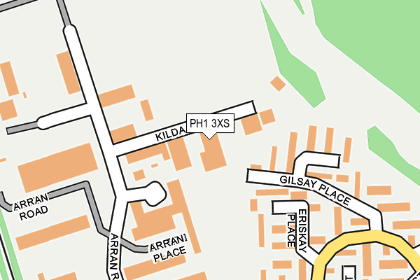 PH1 3XS map - OS OpenMap – Local (Ordnance Survey)