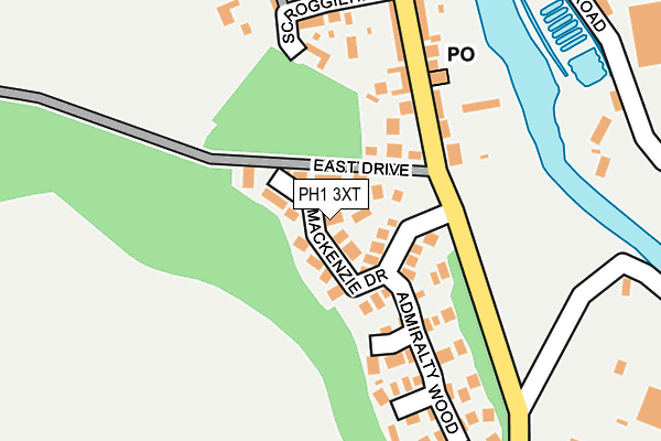 PH1 3XT map - OS OpenMap – Local (Ordnance Survey)