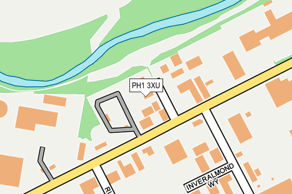 PH1 3XU map - OS OpenMap – Local (Ordnance Survey)