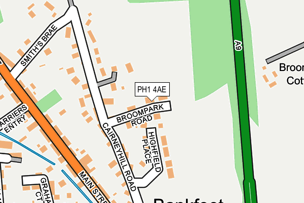 PH1 4AE map - OS OpenMap – Local (Ordnance Survey)