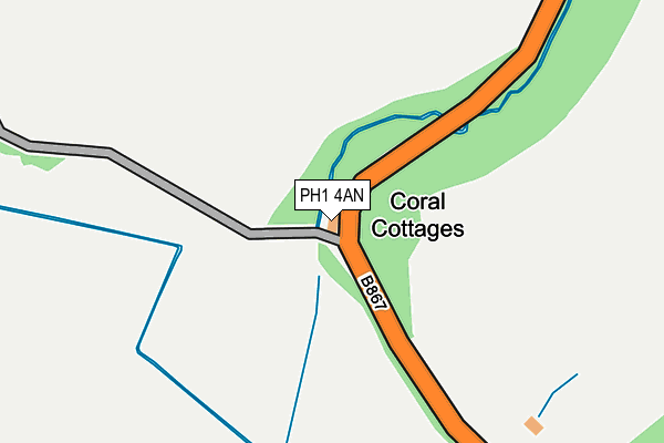 PH1 4AN map - OS OpenMap – Local (Ordnance Survey)