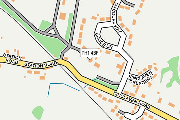 PH1 4BF map - OS OpenMap – Local (Ordnance Survey)