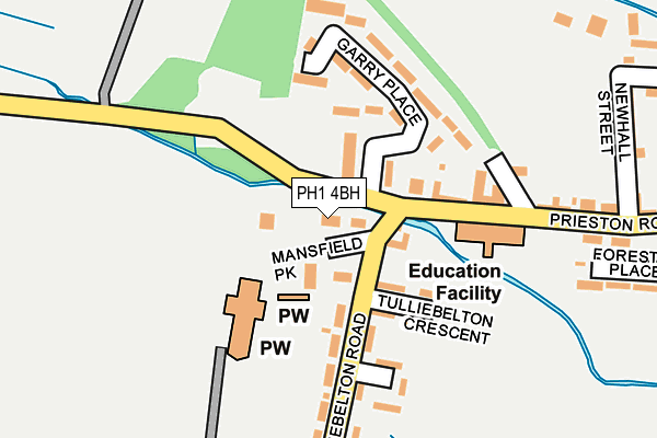 PH1 4BH map - OS OpenMap – Local (Ordnance Survey)