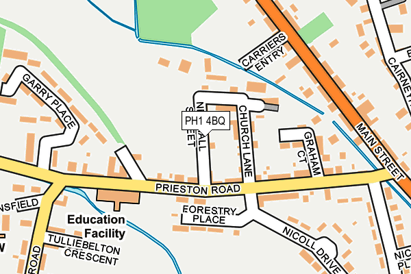 PH1 4BQ map - OS OpenMap – Local (Ordnance Survey)