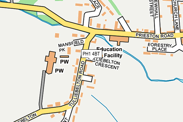 PH1 4BT map - OS OpenMap – Local (Ordnance Survey)