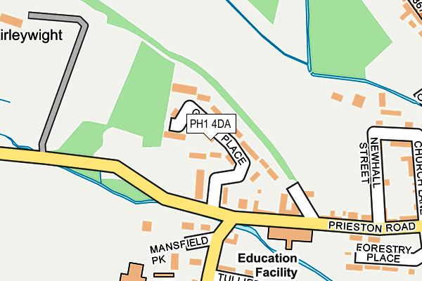 PH1 4DA map - OS OpenMap – Local (Ordnance Survey)