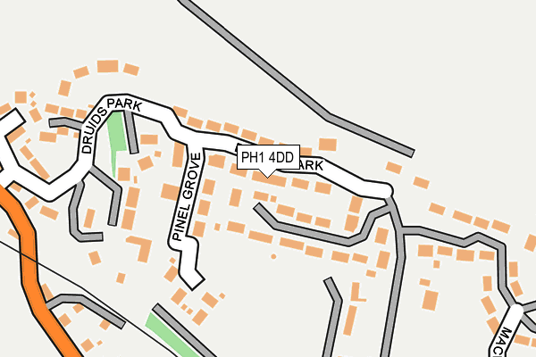 PH1 4DD map - OS OpenMap – Local (Ordnance Survey)