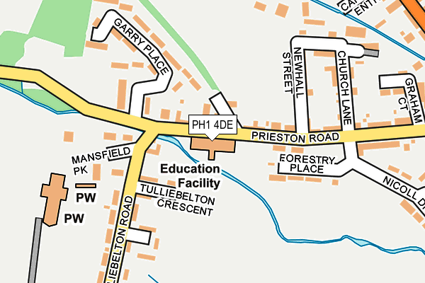 PH1 4DE map - OS OpenMap – Local (Ordnance Survey)