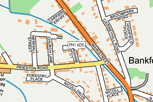 PH1 4DS map - OS OpenMap – Local (Ordnance Survey)