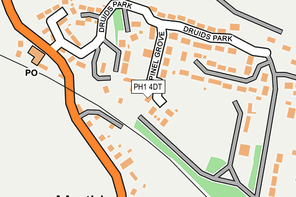 PH1 4DT map - OS OpenMap – Local (Ordnance Survey)