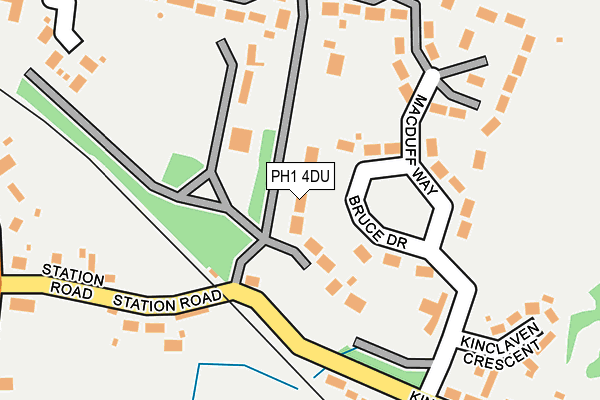 PH1 4DU map - OS OpenMap – Local (Ordnance Survey)