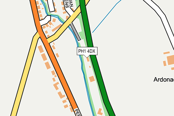 PH1 4DX map - OS OpenMap – Local (Ordnance Survey)