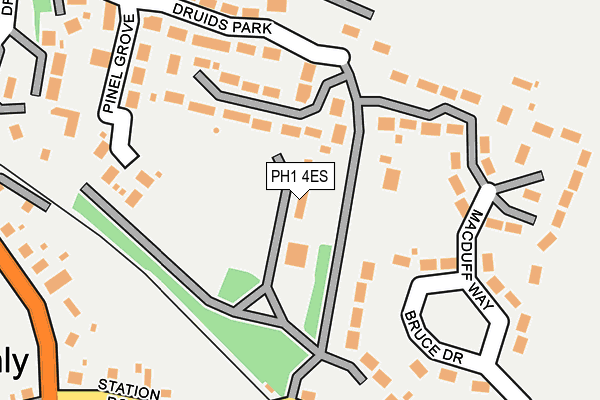 PH1 4ES map - OS OpenMap – Local (Ordnance Survey)