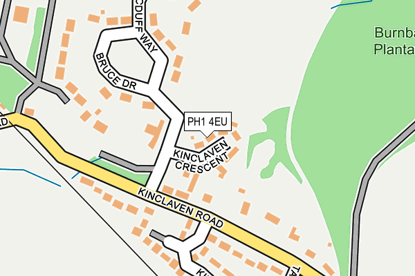 PH1 4EU map - OS OpenMap – Local (Ordnance Survey)