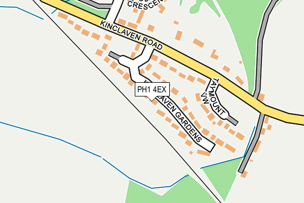 PH1 4EX map - OS OpenMap – Local (Ordnance Survey)