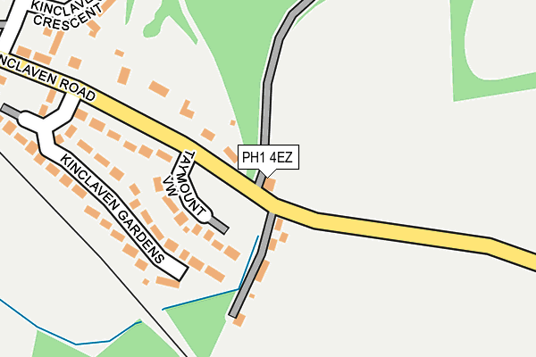 PH1 4EZ map - OS OpenMap – Local (Ordnance Survey)