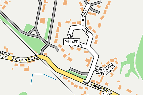 PH1 4FD map - OS OpenMap – Local (Ordnance Survey)