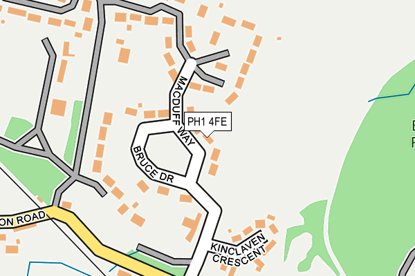 PH1 4FE map - OS OpenMap – Local (Ordnance Survey)
