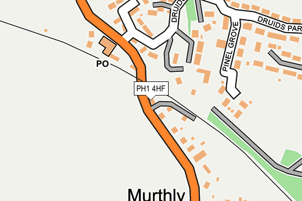 PH1 4HF map - OS OpenMap – Local (Ordnance Survey)