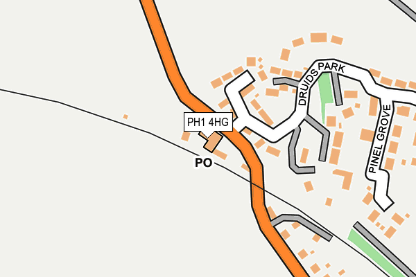PH1 4HG map - OS OpenMap – Local (Ordnance Survey)