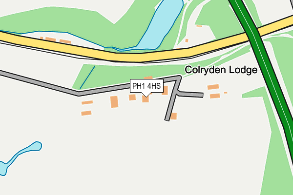 PH1 4HS map - OS OpenMap – Local (Ordnance Survey)