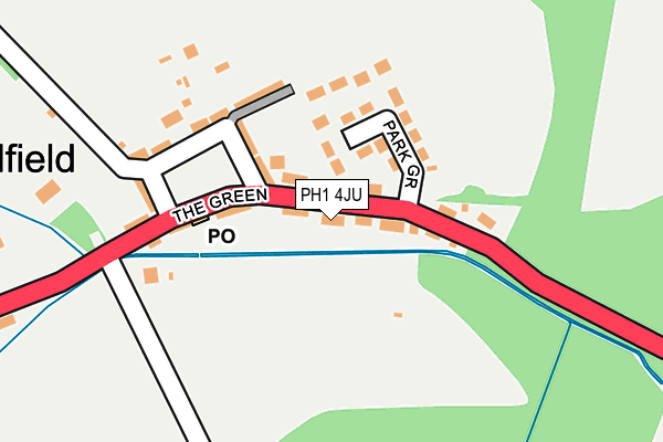 PH1 4JU map - OS OpenMap – Local (Ordnance Survey)